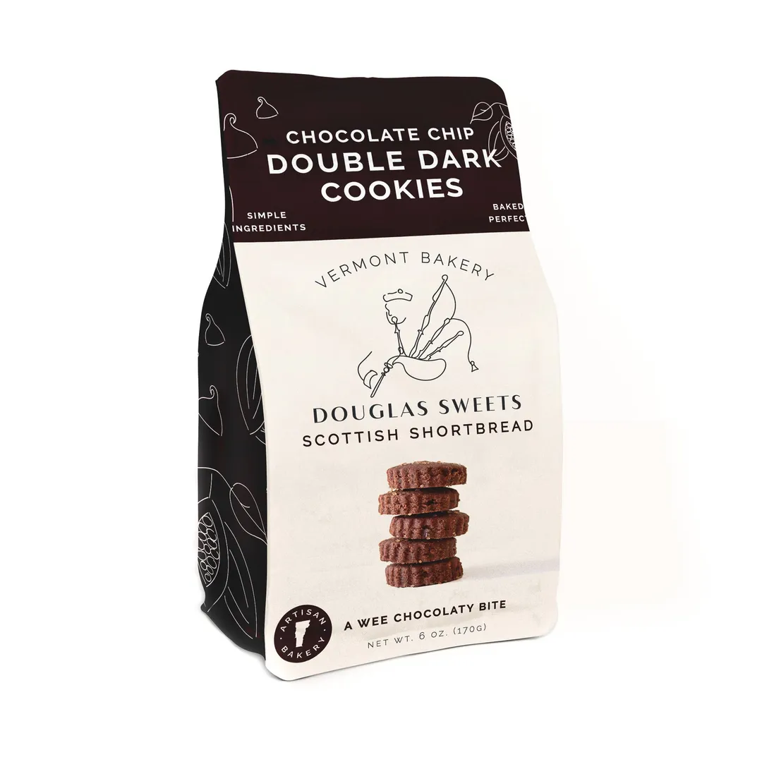 Double Dark Chocolate shortbread cookies (6oz) – Rich, Fudgy & Indulgent