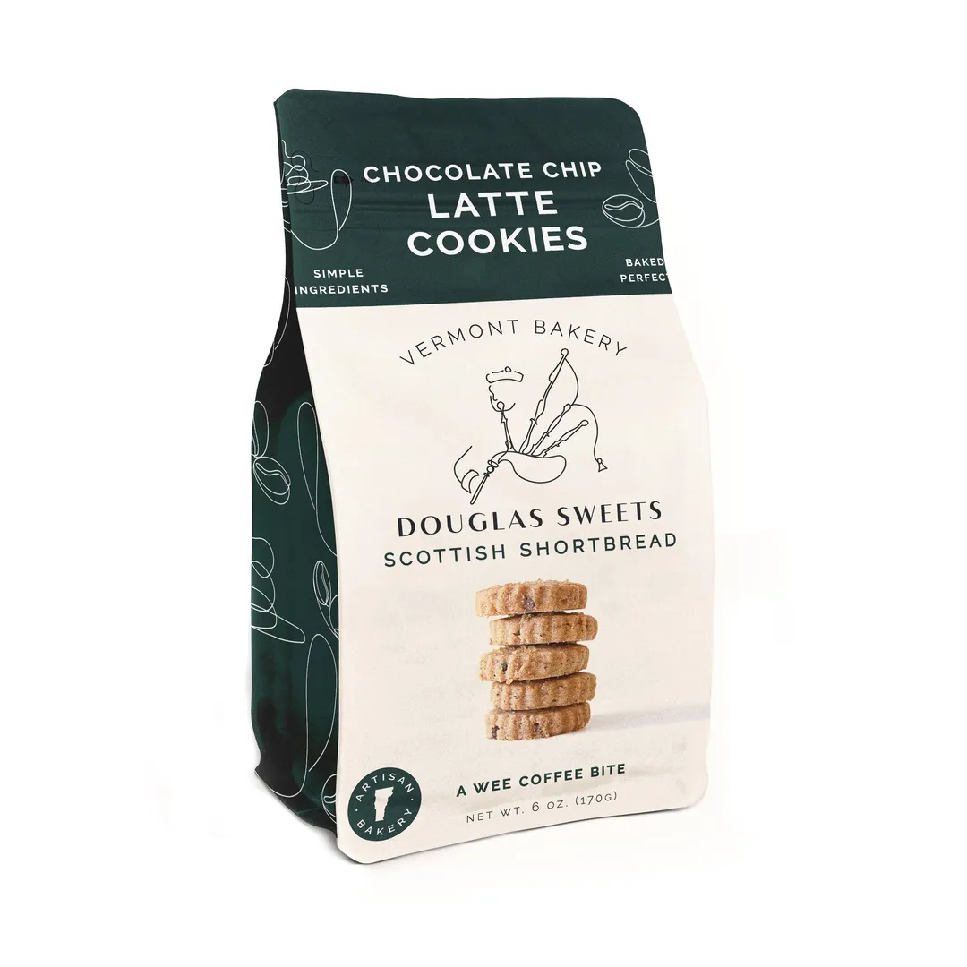 Latte Chocolate Chip shortbread cookies (6oz) – Coffee & Chocolate