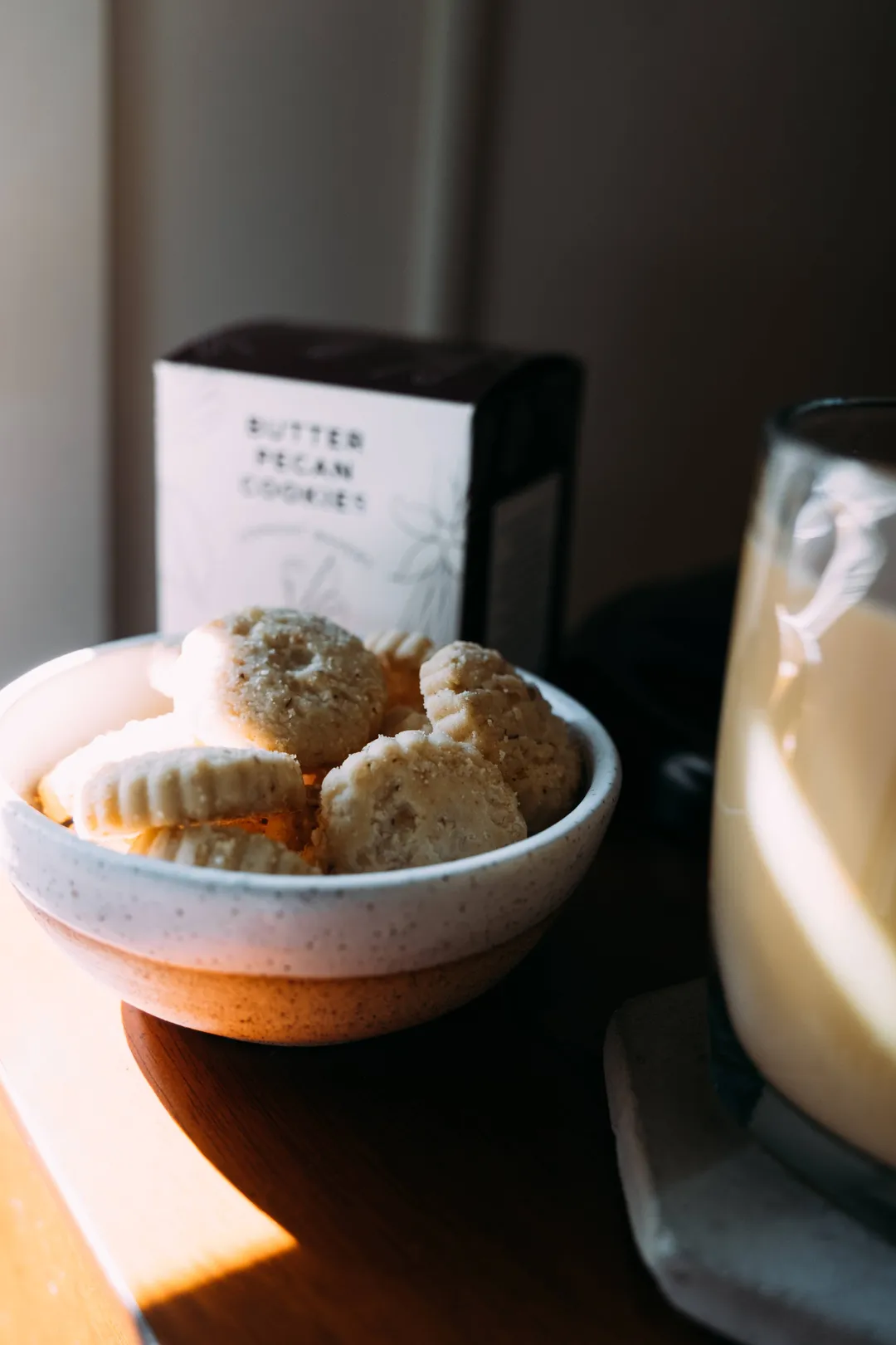Mini Box: Butter Pecan shortbread cookies (3oz)