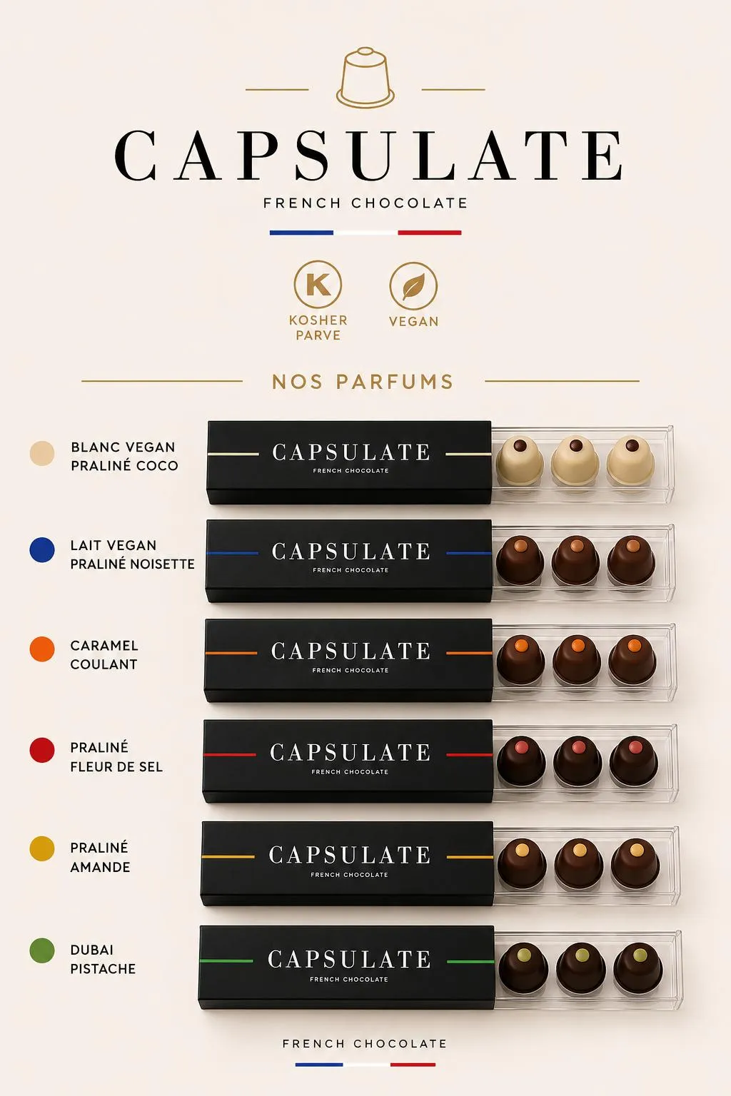 Capsulate Black Almond Praline