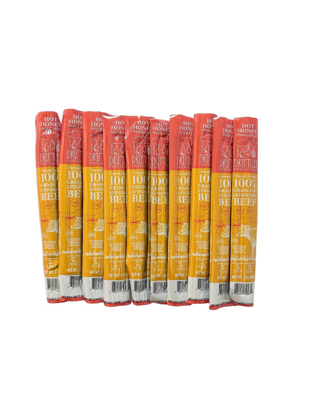 Hot Honey Grass-fed Beef Snack Sticks, 1oz