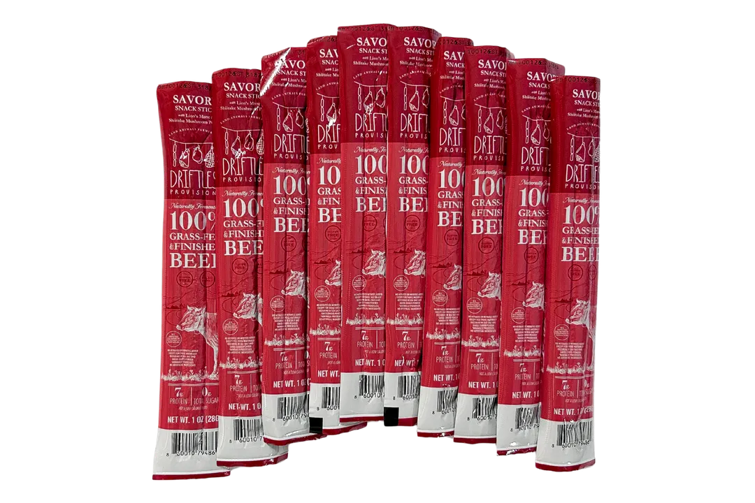 Savory Grass-fed Beef Snack Sticks, 1oz