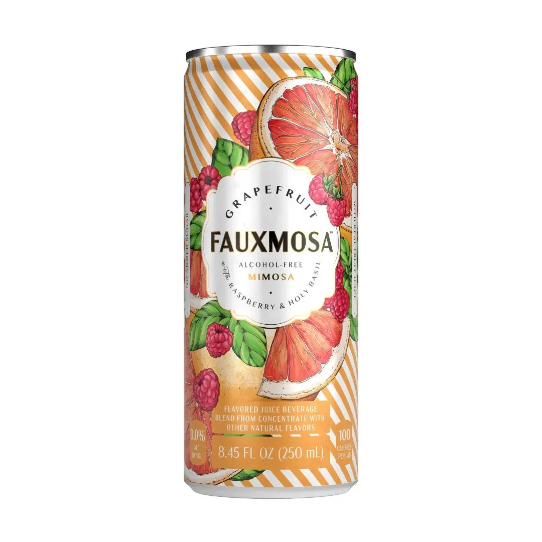 FAUXMOSA Grapefruit with Raspberry & Holy Basil