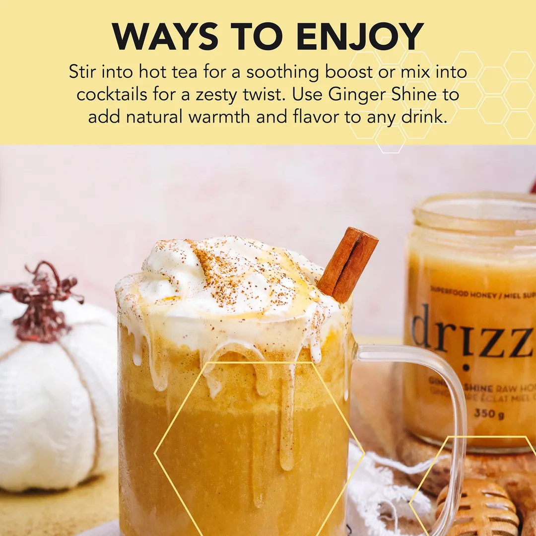 Ginger Shine Superfood Honey – 13.2 oz