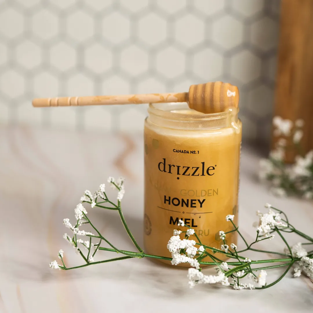Golden Raw Honey – 17.6 oz