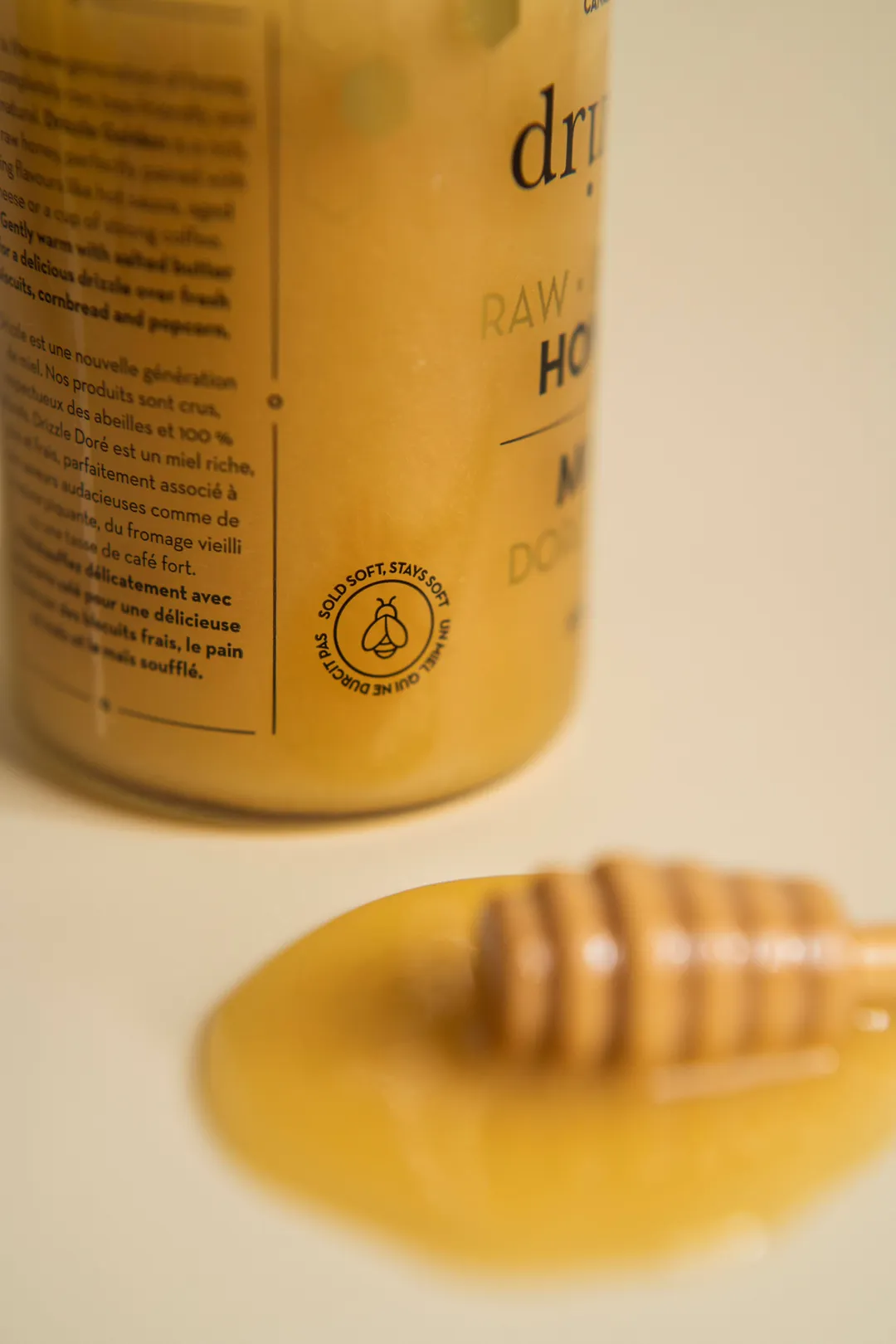 Golden Raw Honey – 17.6 oz
