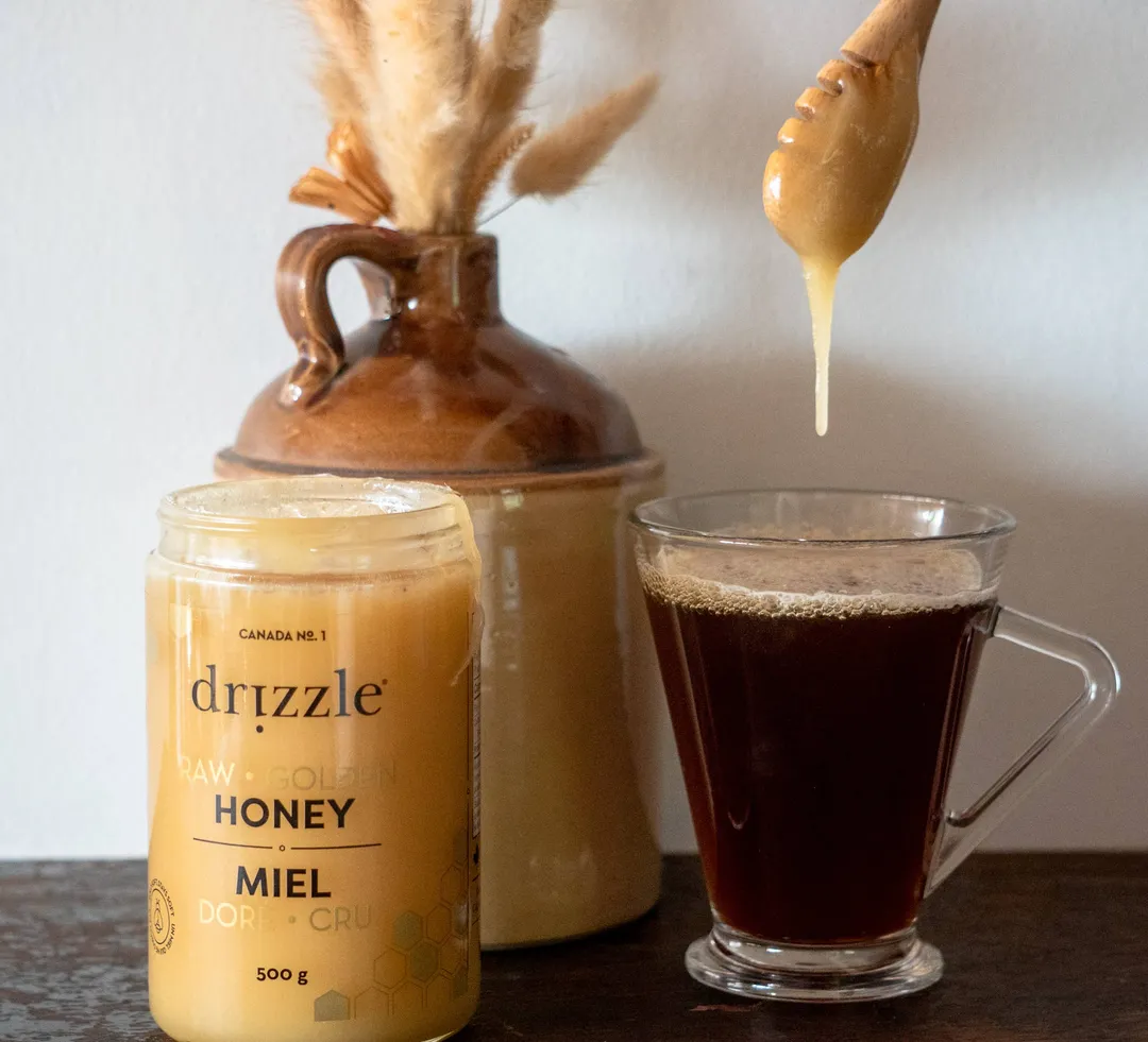 Golden Raw Honey – 17.6 oz