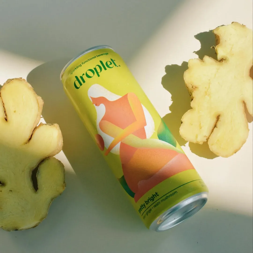 Pretty Bright: Yuzu, Ginger, Reishi Mushroom Adaptogen Drink