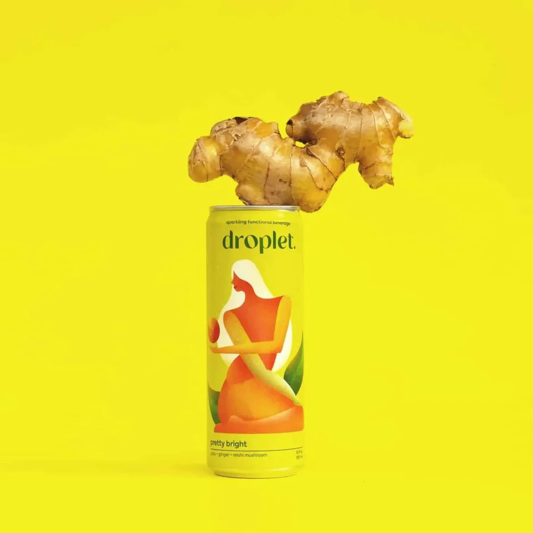 Pretty Bright: Yuzu, Ginger, Reishi Mushroom Adaptogen Drink