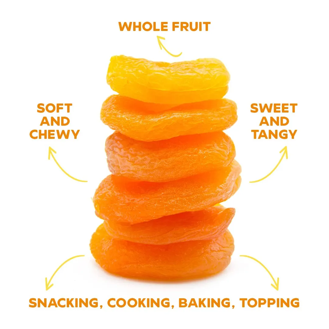 Drybox Dried Apricots 1lb Bulk Size x 3 packs