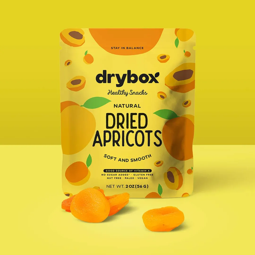 Drybox Dried Apricots 2oz x 12packs Snacks for Office School variant