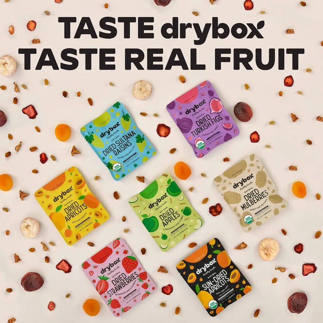 Drybox Dried Strawberries 0.5oz 5 Packs Total 2.5oz