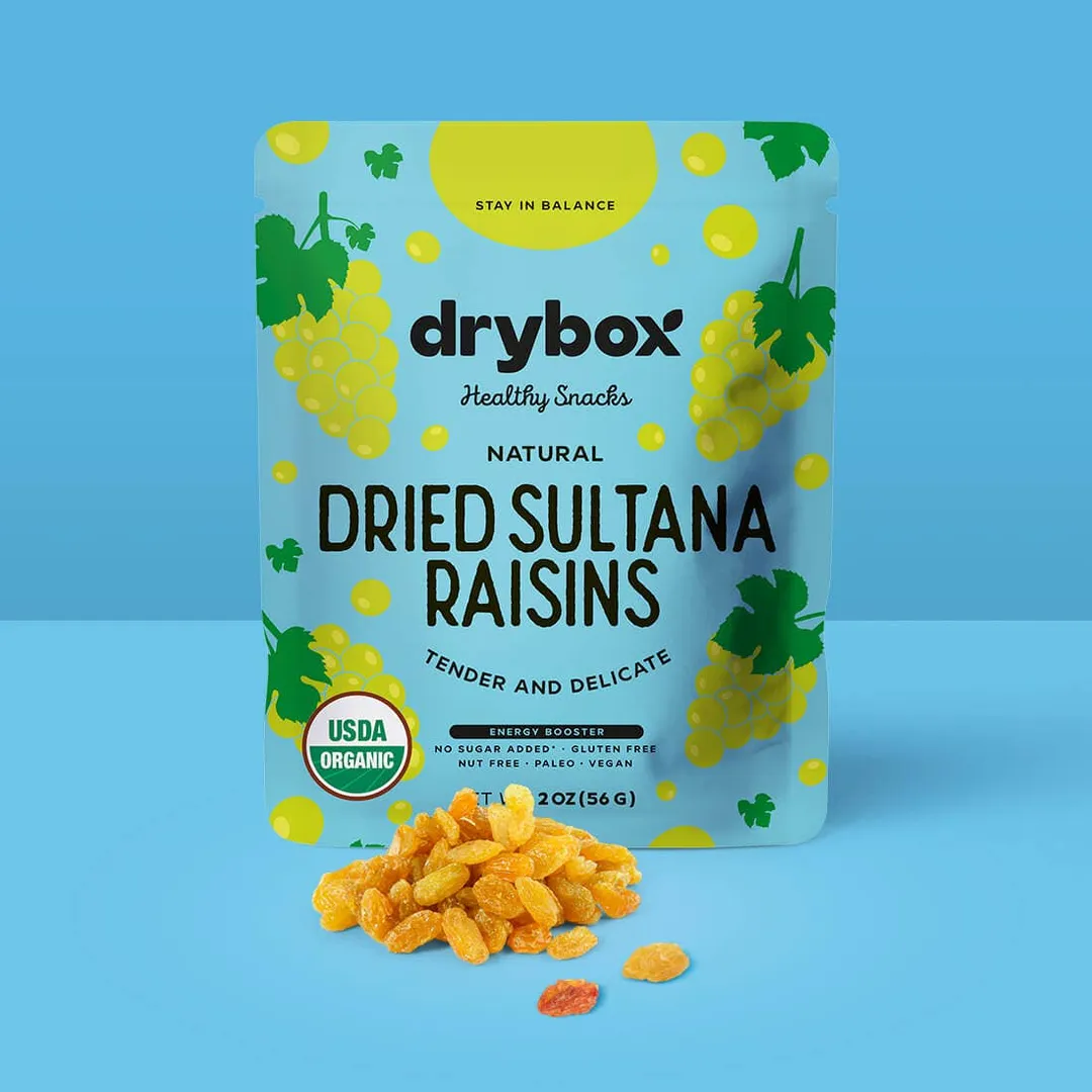 Drybox Dried Sultana Raisins 2ozx12packs Mini Portion Packs variant