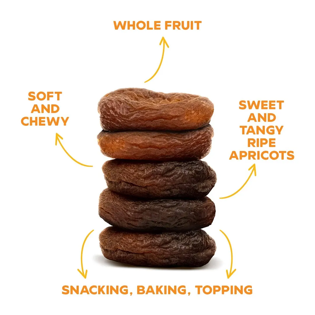 Drybox Organic Unsulfured Sun-Dried Apricots 2oz 5 packs/bag