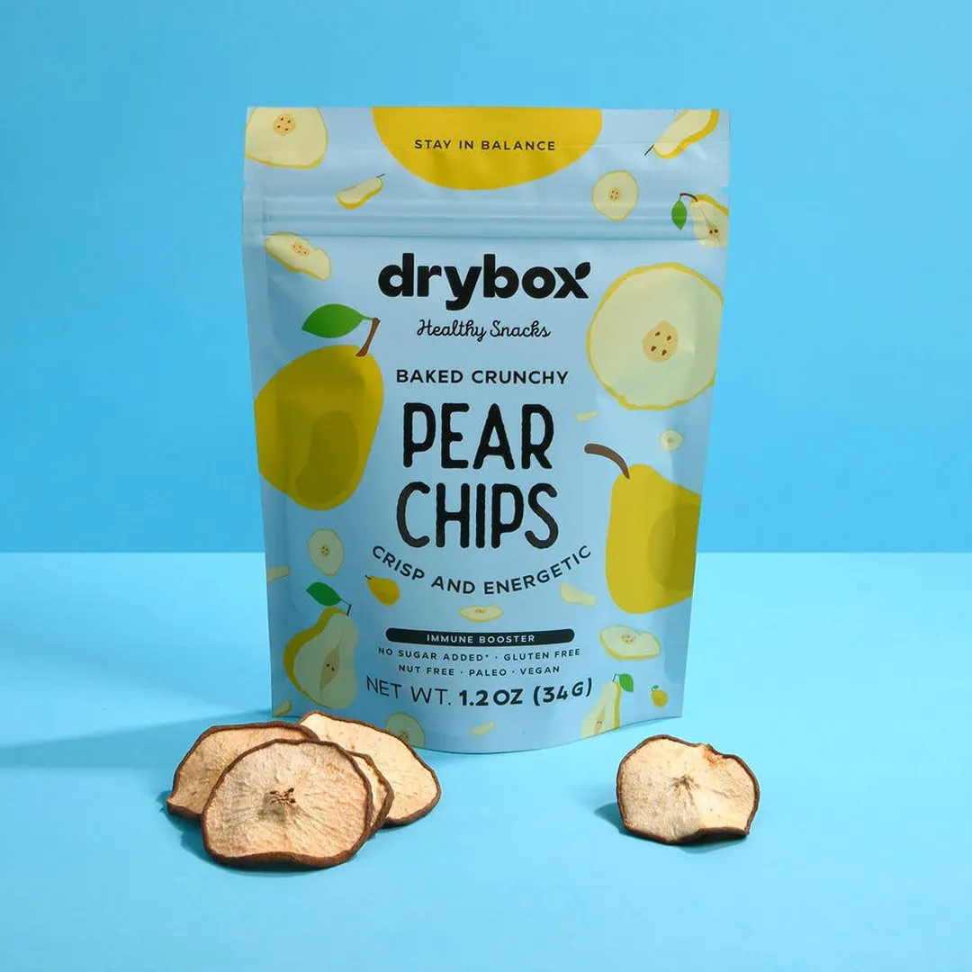 Drybox Pear Chips 1.2oz x 12packs