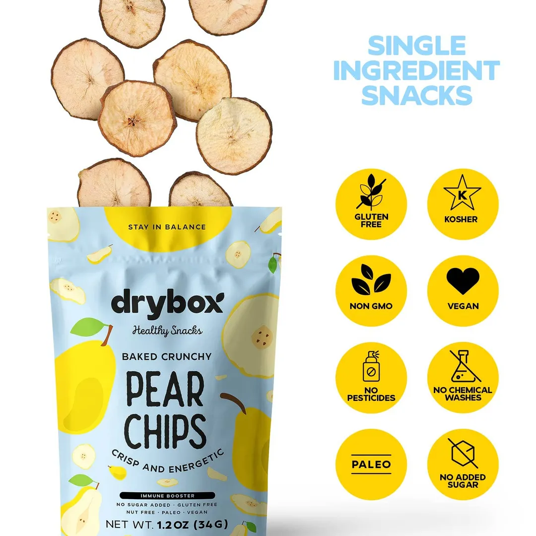 Drybox Pear Chips 1.2oz x 12packs