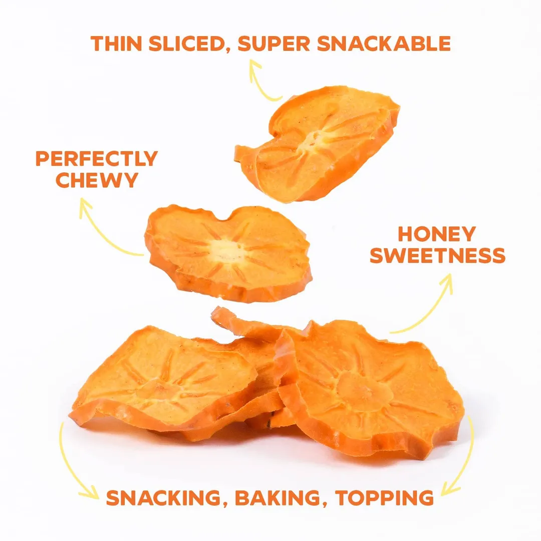 Drybox Persimmon Chips 1.2oz 12packs No Added Sugar