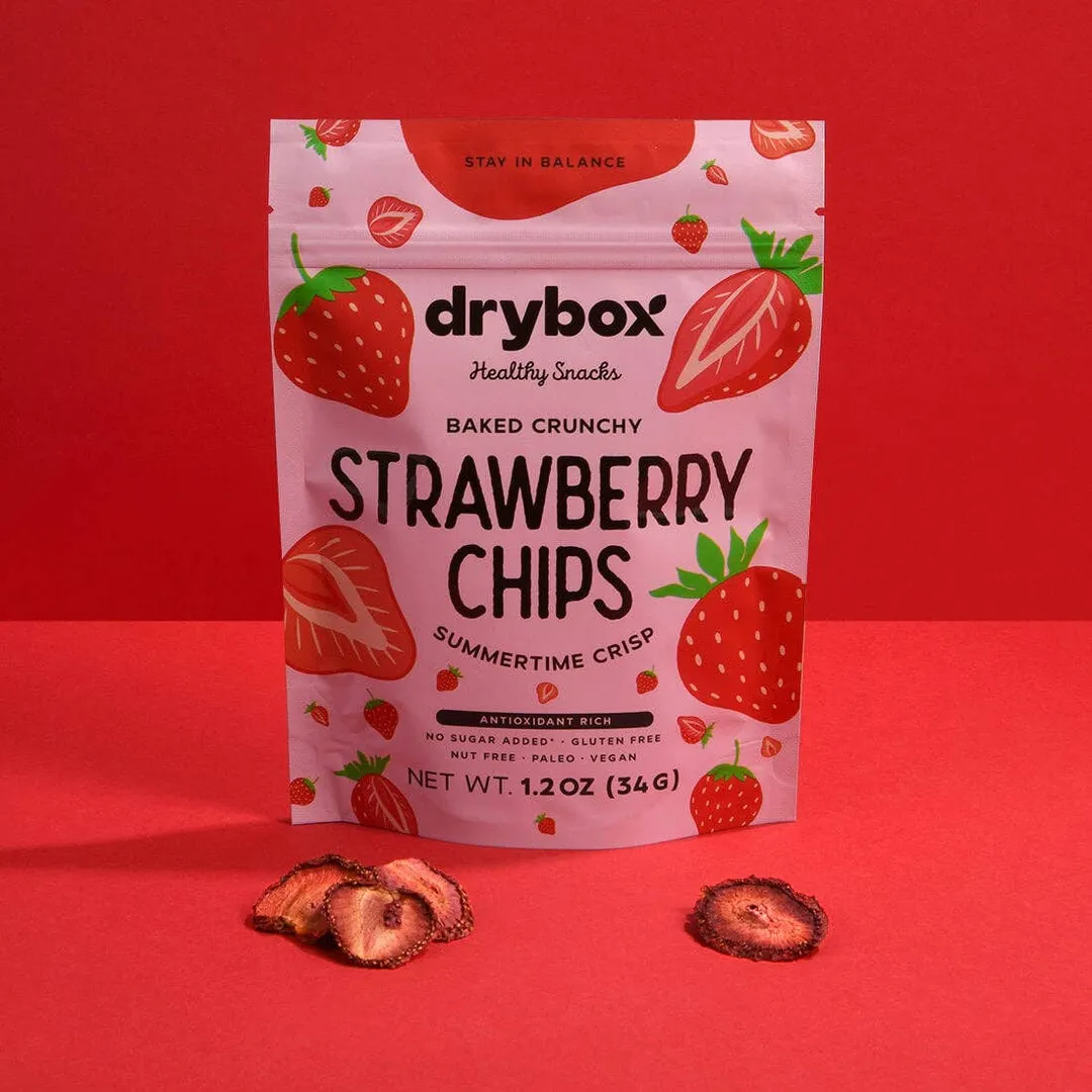 Drybox Strawberry Chips 1.2oz x 12packs