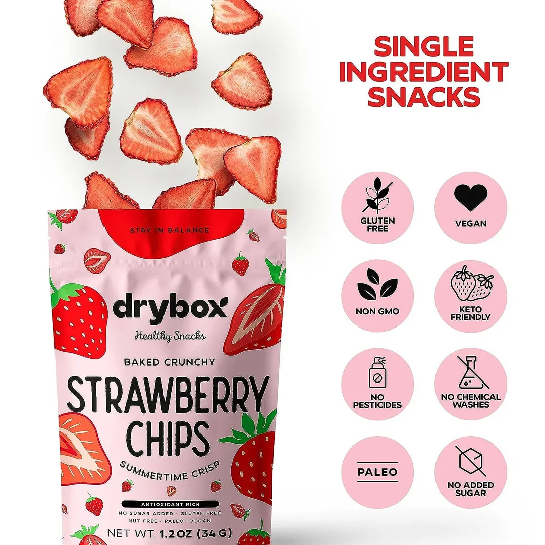 Drybox Strawberry Chips 1.2oz x 12packs