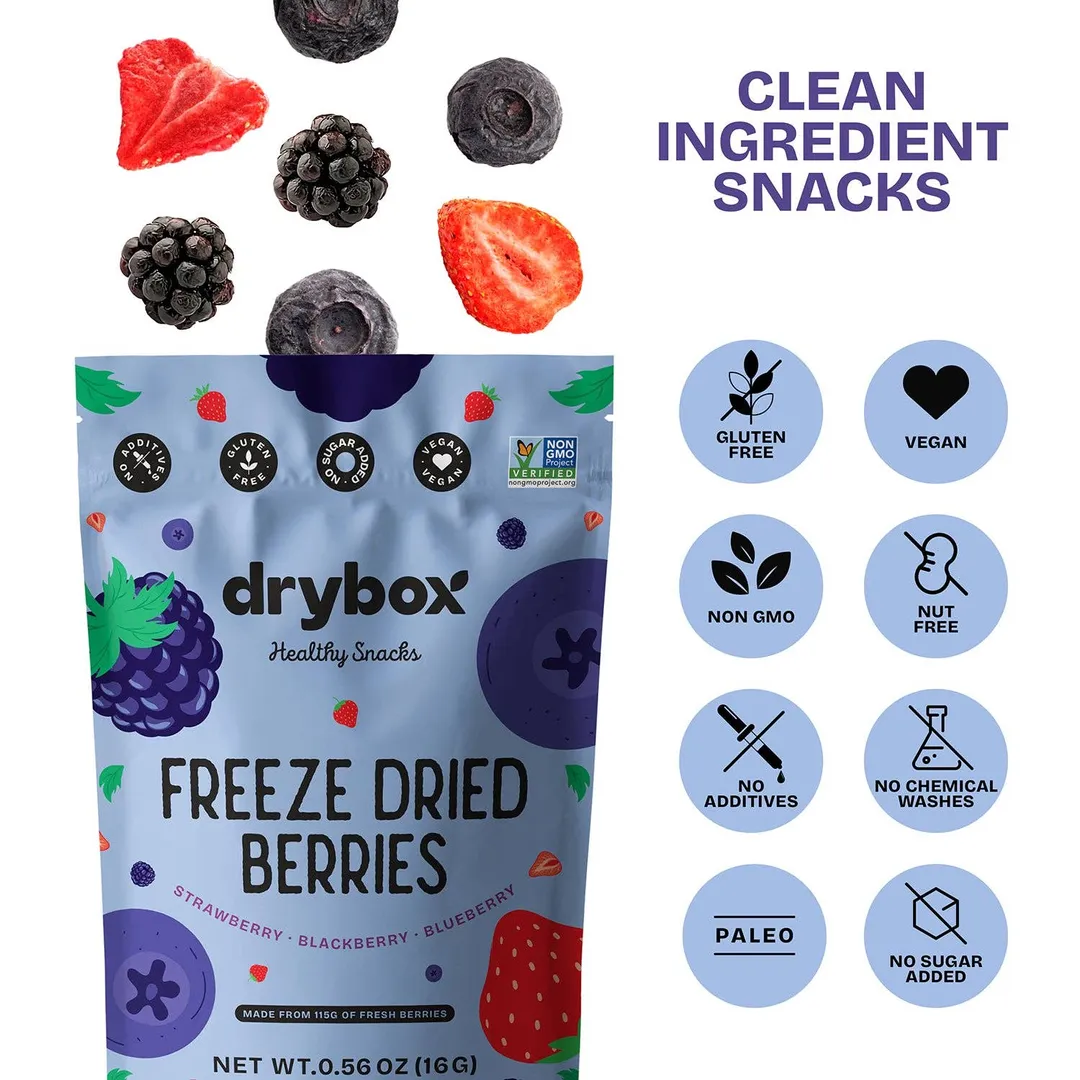 FREEZE DRIED BERRIES - 0.56 OZ - 12 PACK
