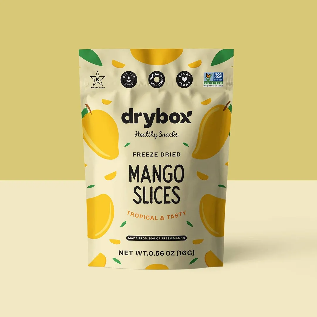 FREEZE DRIED MANGO SLICES - 0.56 OZ - 12 PACK