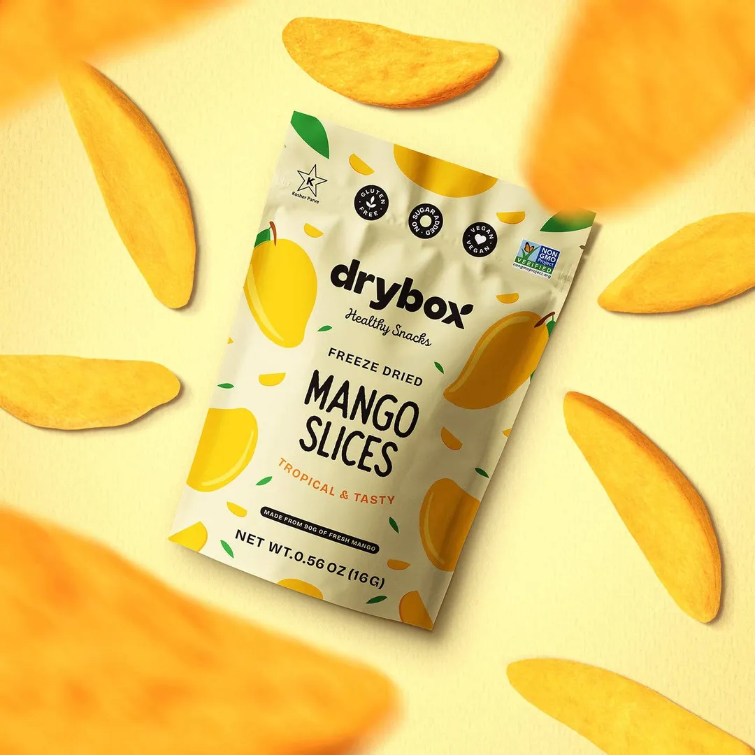 FREEZE DRIED MANGO SLICES - 0.56 OZ - 12 PACK