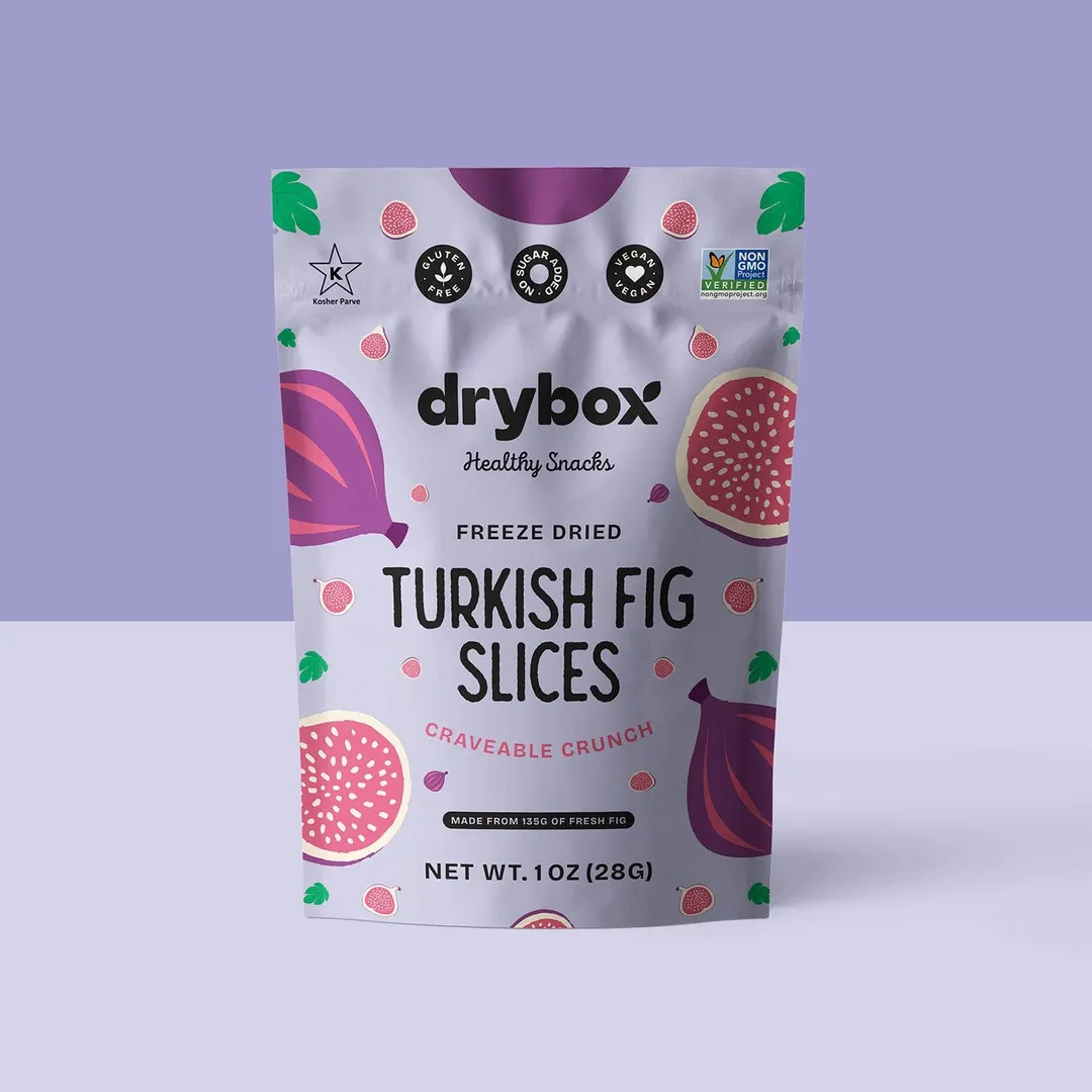 FREEZE DRIED TURKISH FIG SLICES - 1 OZ - 12 PACK
