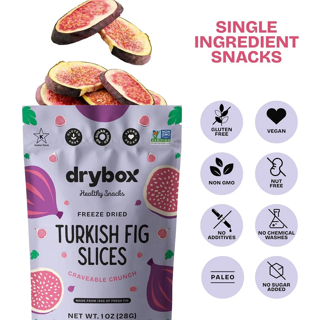 FREEZE DRIED TURKISH FIG SLICES - 1 OZ - 12 PACK