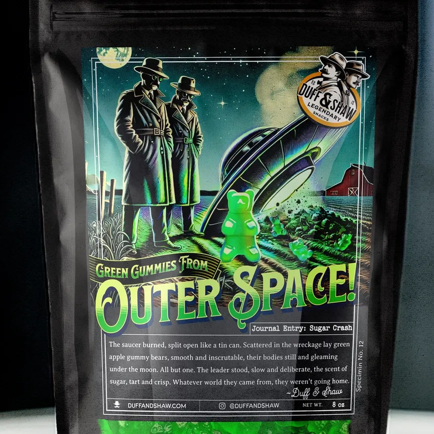Green Apple Alien Gummies