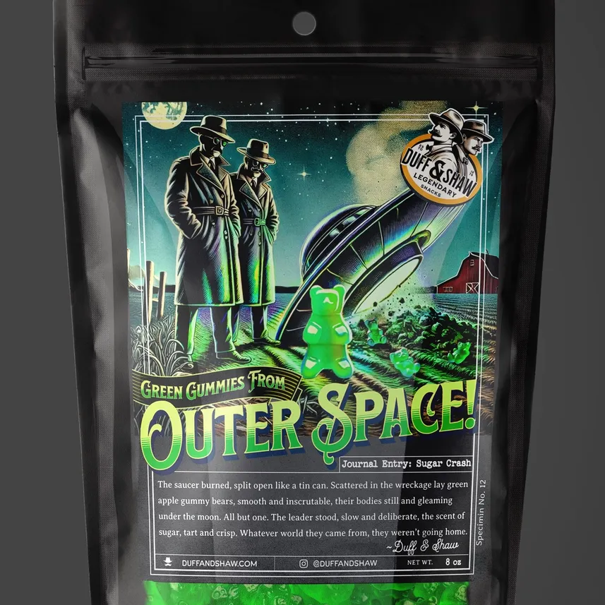 Green Apple Alien Gummies