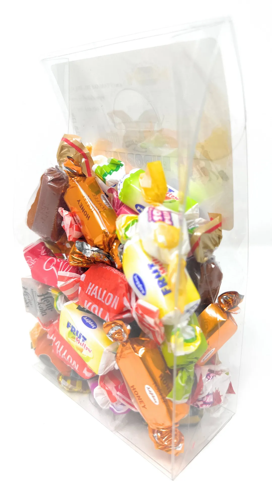 European Toffee Mix 10oz Clear  Tab Top Box