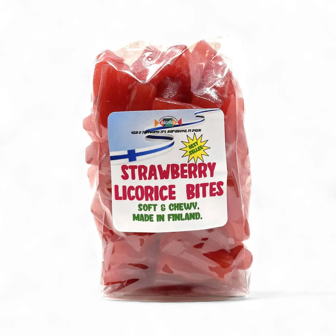 Finnish Strawberry Licorice Bites