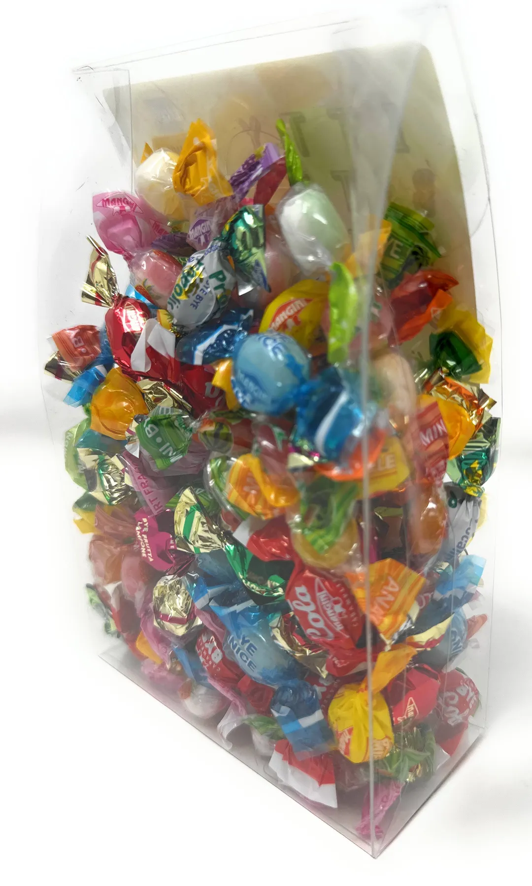 Italian Itty Bitty Mini & Tiny 10 Oz  Clear  Tab Top Box