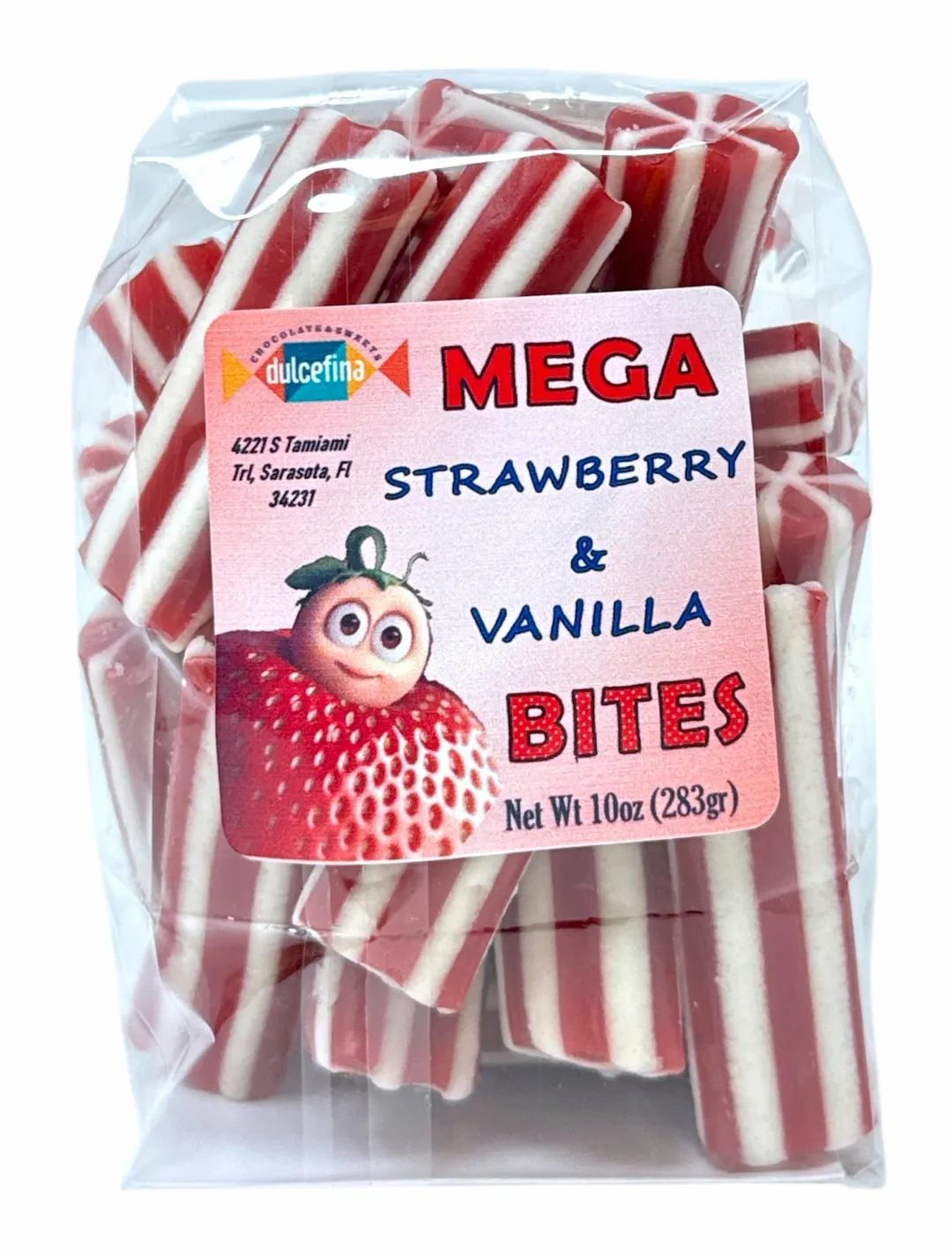 Mega Strawberry & Vanilla Licorice Bites (Swedish) variant