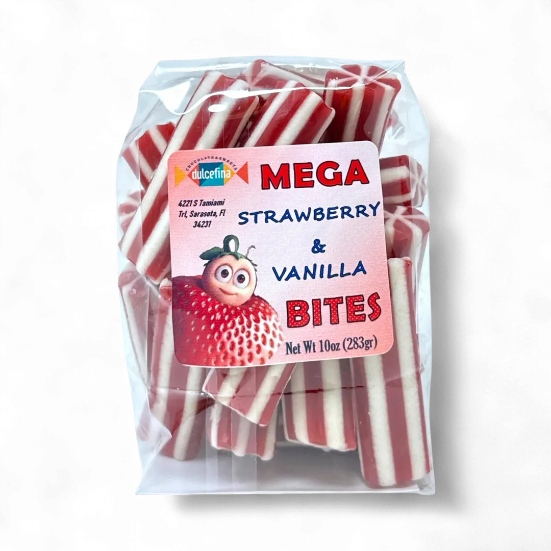 Mega Strawberry & Vanilla Licorice Bites (Swedish)