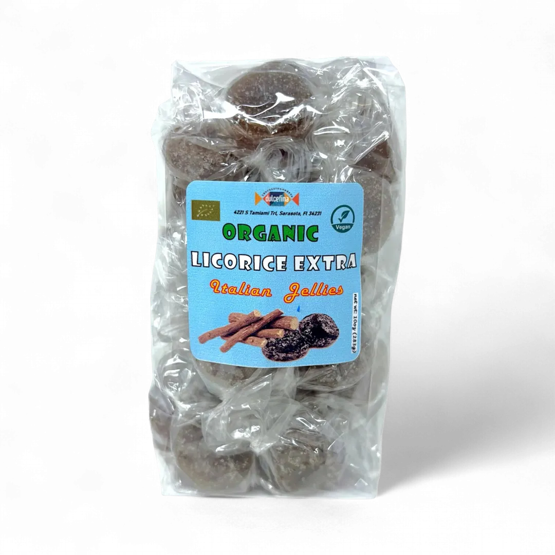 Organic Licorice Extra Jellies (Italian) 10oz Bag
