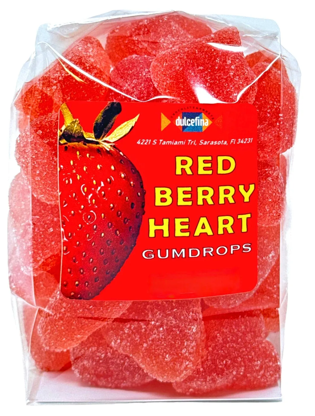 Red Berry Heart Gumdrops 7oz Tub variant