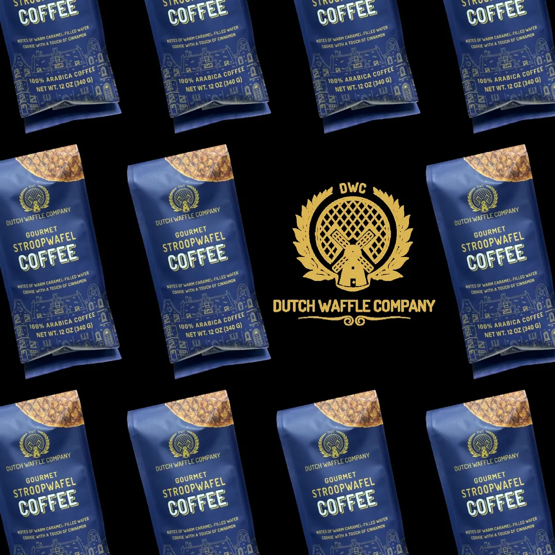 Stroopwafel Coffee – Whole Bean, 12 oz Bag (Case of 6)