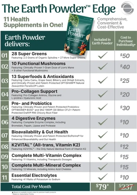 Earth Powder - 30 Servings (12-Pack)