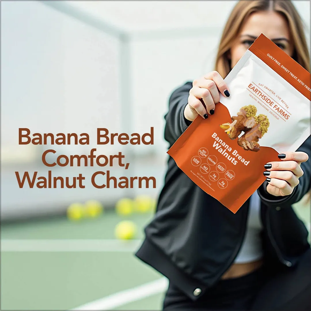 Earthside Farms Banana Bread Walnuts 4oz
