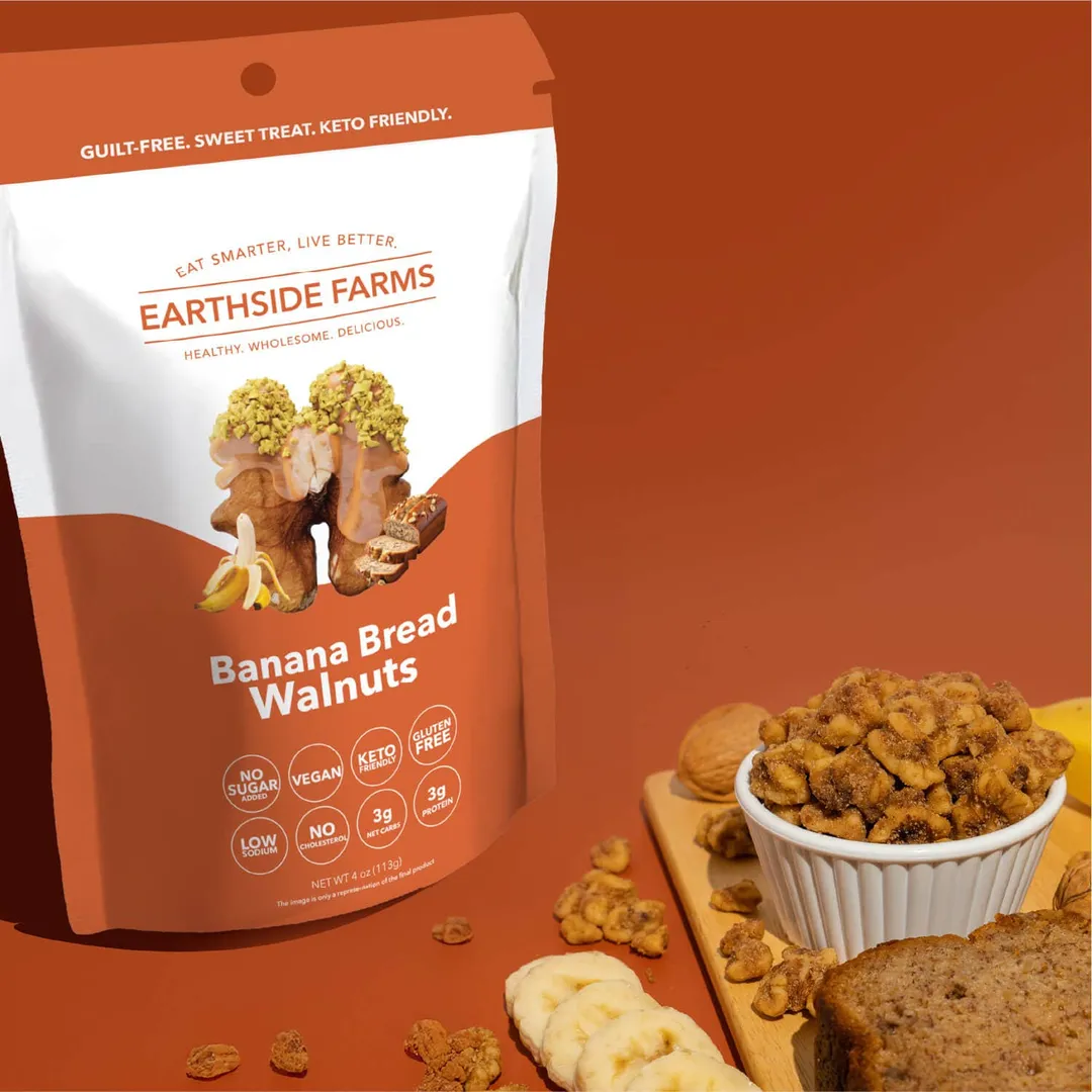 Earthside Farms Banana Bread Walnuts 4oz
