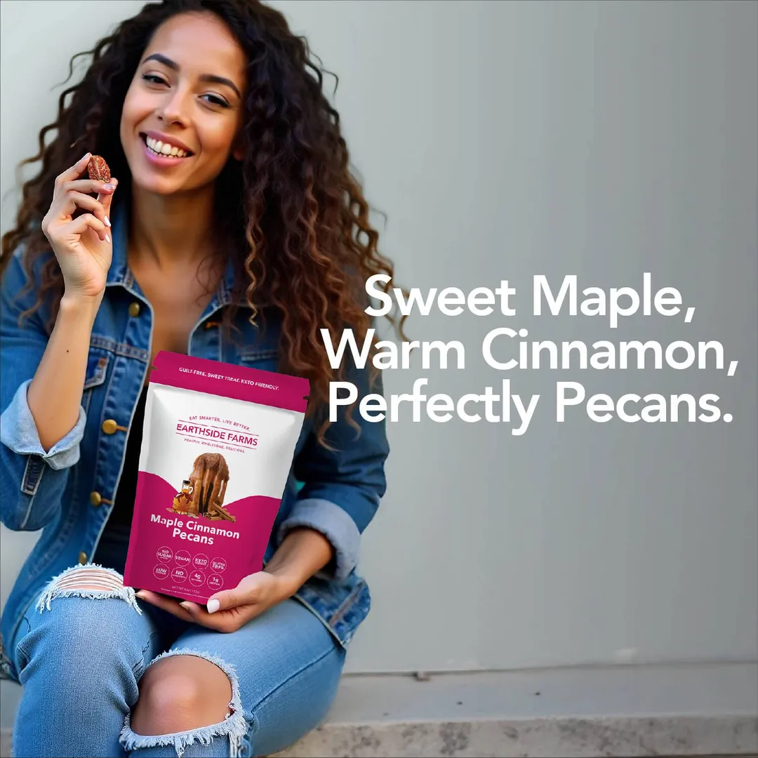 Earthside Farms Maple Cinnamon Pecans 4oz