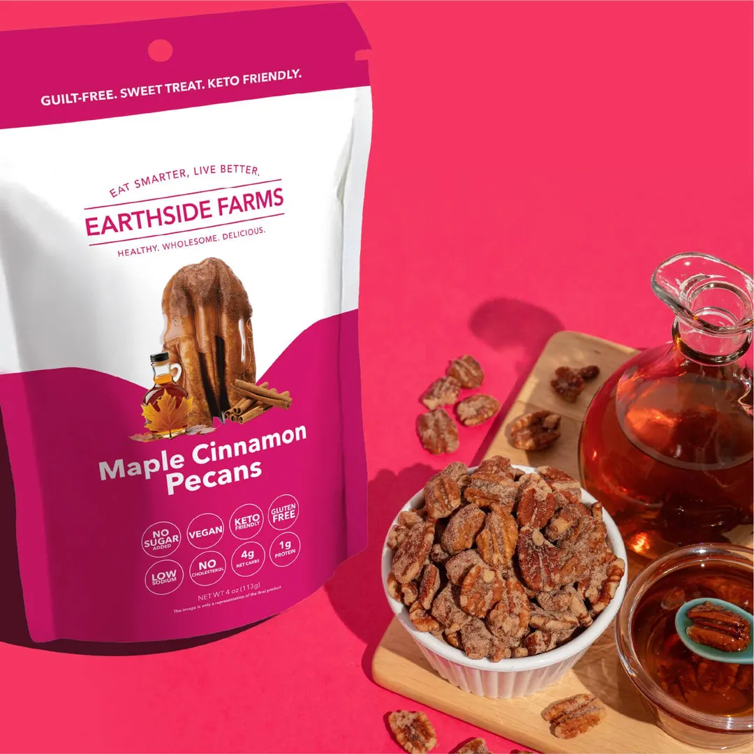 Earthside Farms Maple Cinnamon Pecans 4oz