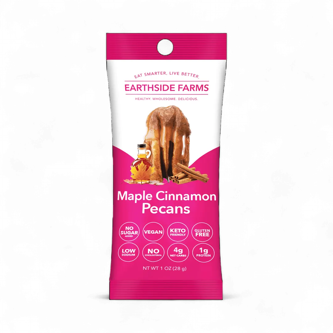 Earthside Farms Maple Cinnamon Pecans 1 oz