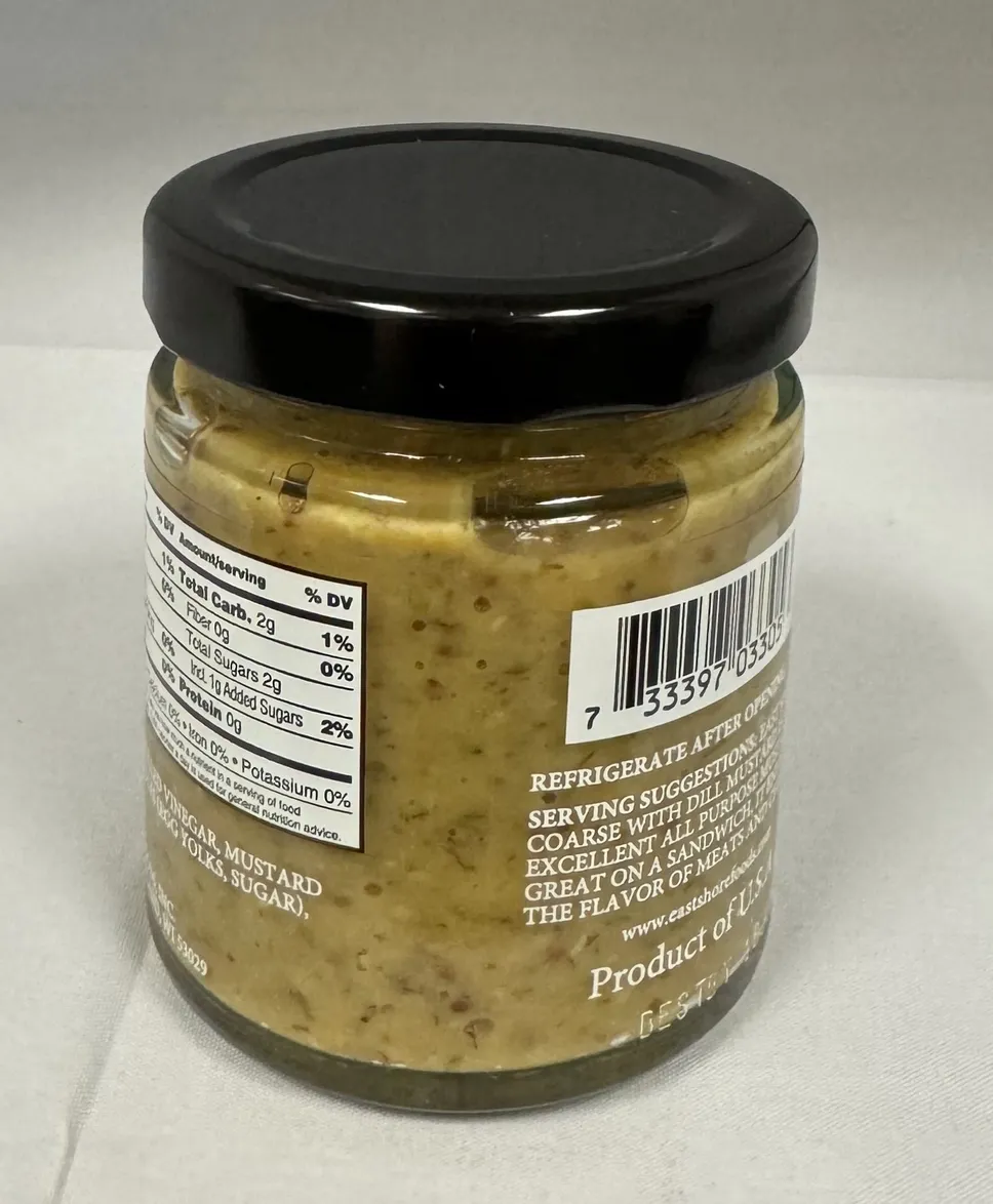 East Shore Mustard - Coarse with Dill Mustard (5 oz)