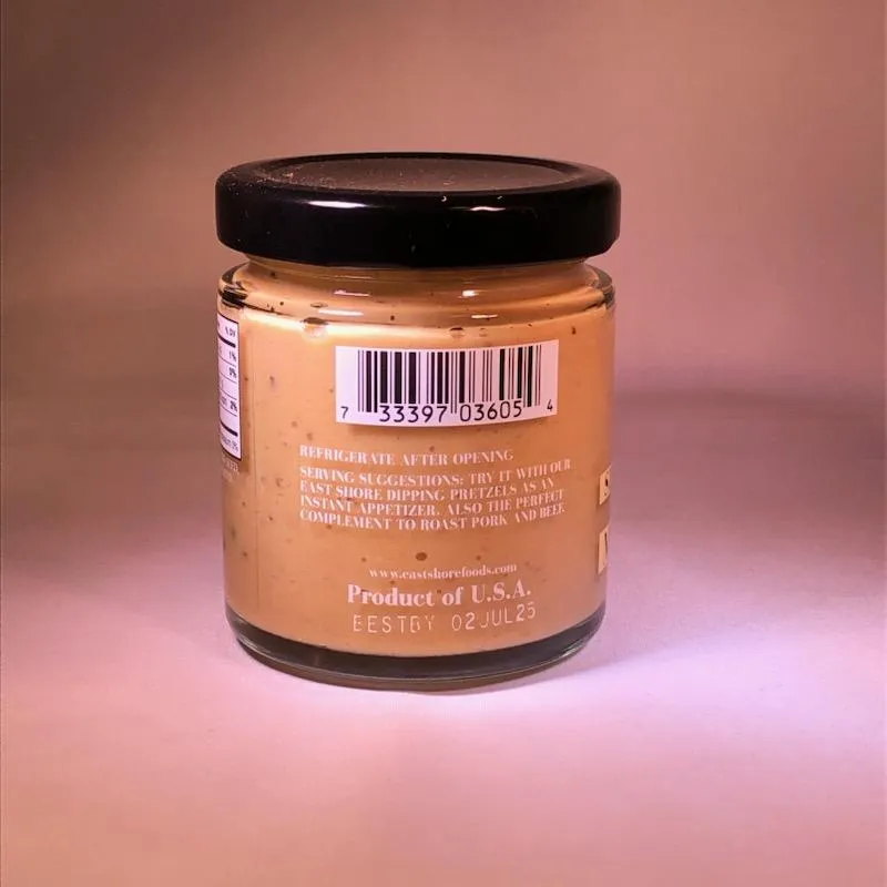 East Shore Mustard - Garlic & Pepper Mustard (5 oz)