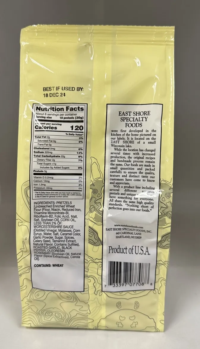 East Shore Pretzels - Garlic and Pepper Dipping Pretzel (8 oz)
