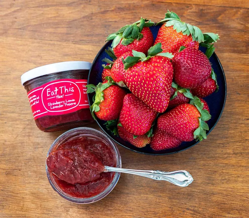 Strawberry Lemon Lavender Preserve 