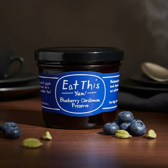  Blueberry Cardamom Preserve – Warm Spice | Brunch & Cheese