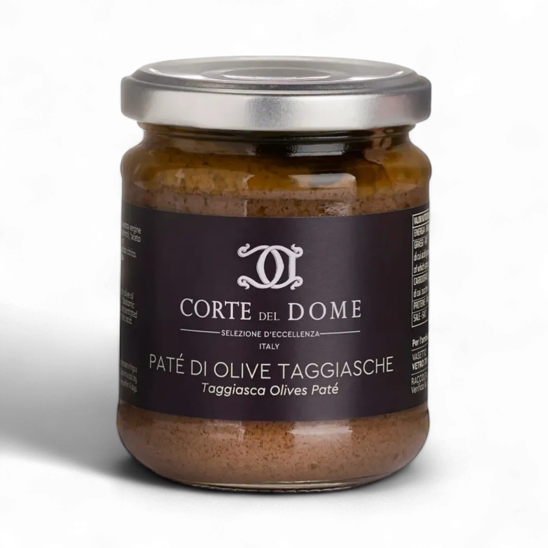 (PRE-ORDER) Corte del Dome Taggiasca Olives Paté in glass jar, 6.34 oz